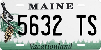 ME license plate 5632TS