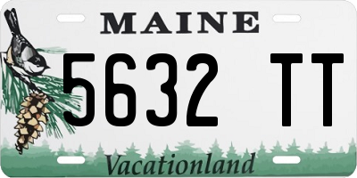 ME license plate 5632TT