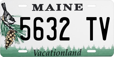ME license plate 5632TV