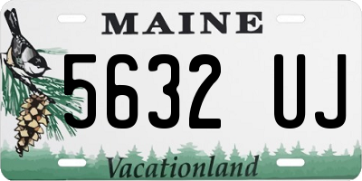 ME license plate 5632UJ