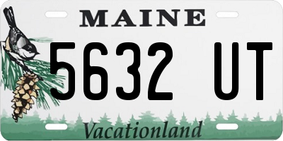 ME license plate 5632UT