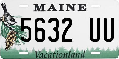 ME license plate 5632UU