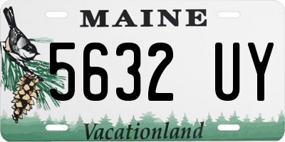 ME license plate 5632UY