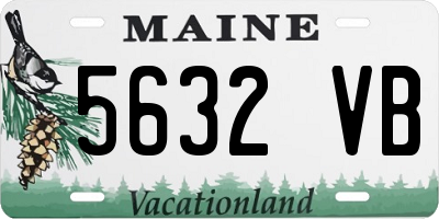ME license plate 5632VB