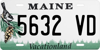 ME license plate 5632VD