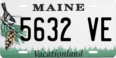 ME license plate 5632VE