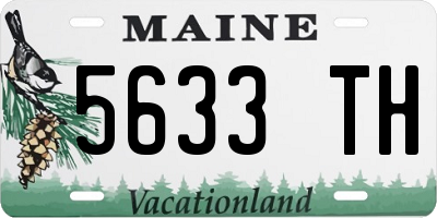ME license plate 5633TH