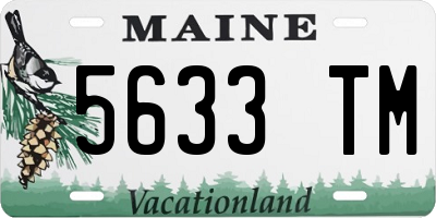 ME license plate 5633TM