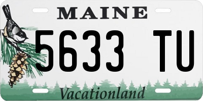 ME license plate 5633TU