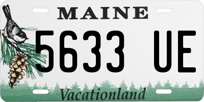 ME license plate 5633UE