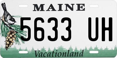 ME license plate 5633UH