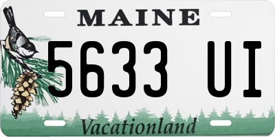 ME license plate 5633UI