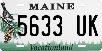 ME license plate 5633UK