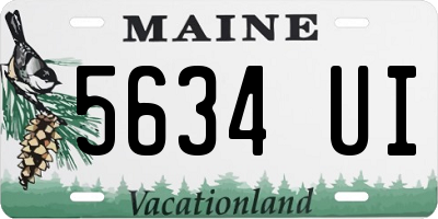 ME license plate 5634UI