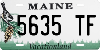 ME license plate 5635TF