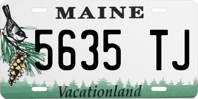 ME license plate 5635TJ