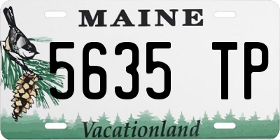ME license plate 5635TP