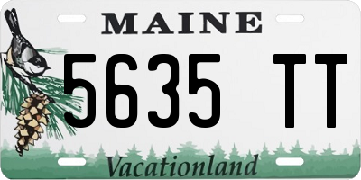 ME license plate 5635TT