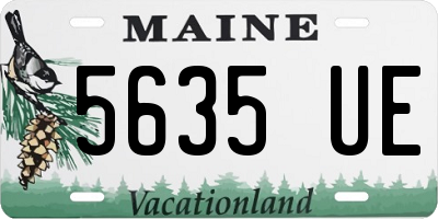 ME license plate 5635UE
