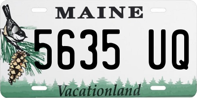 ME license plate 5635UQ