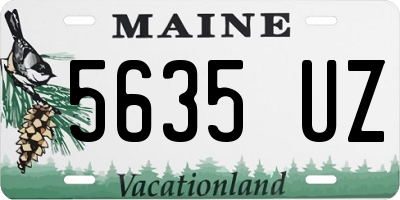 ME license plate 5635UZ