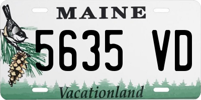 ME license plate 5635VD