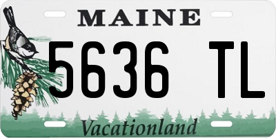 ME license plate 5636TL
