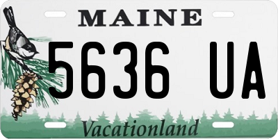 ME license plate 5636UA