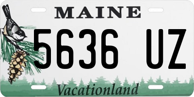 ME license plate 5636UZ