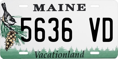ME license plate 5636VD