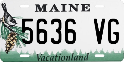 ME license plate 5636VG