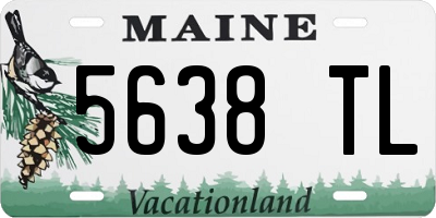 ME license plate 5638TL