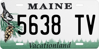 ME license plate 5638TV