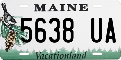 ME license plate 5638UA