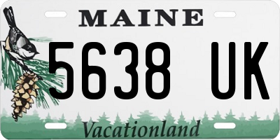 ME license plate 5638UK