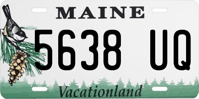 ME license plate 5638UQ