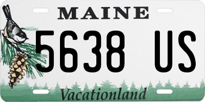 ME license plate 5638US