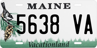 ME license plate 5638VA