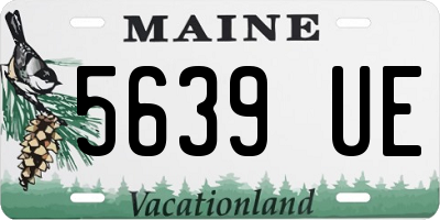 ME license plate 5639UE