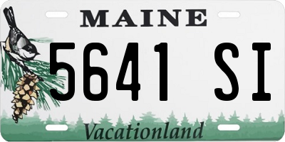 ME license plate 5641SI