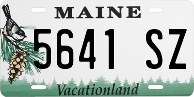 ME license plate 5641SZ