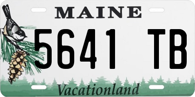 ME license plate 5641TB