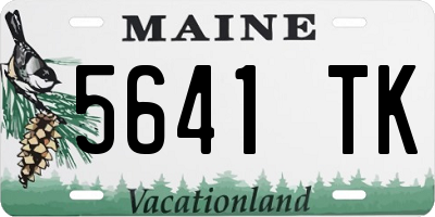 ME license plate 5641TK