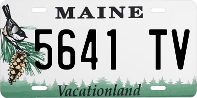 ME license plate 5641TV
