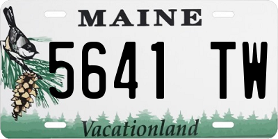 ME license plate 5641TW