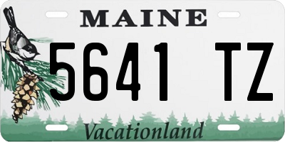 ME license plate 5641TZ