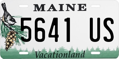 ME license plate 5641US