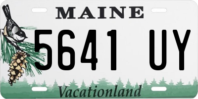 ME license plate 5641UY