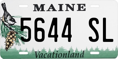 ME license plate 5644SL