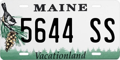 ME license plate 5644SS